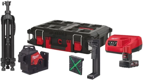 Laser 3-płaszczyznowy zielony Milwaukee M12 3PLSKIT-401P 4933499379