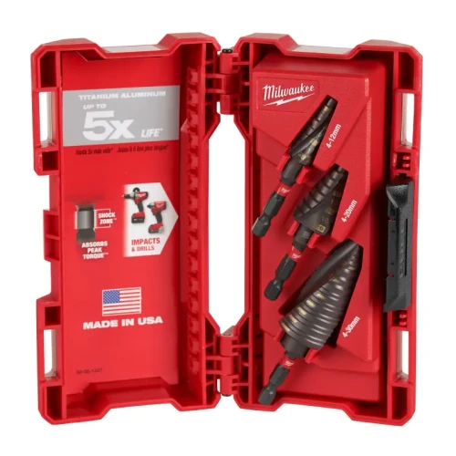Zestaw wierteł stopniowych udarowych 4-30mm 3szt. Milwaukee 48899266