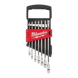 Zestaw kluczy płasko-oczkowych z grzechotką 7szt. Milwaukee 4932464993
