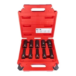 Zestaw nasadek udarowych długich 1/2" 10szt. Milwaukee 4932480457